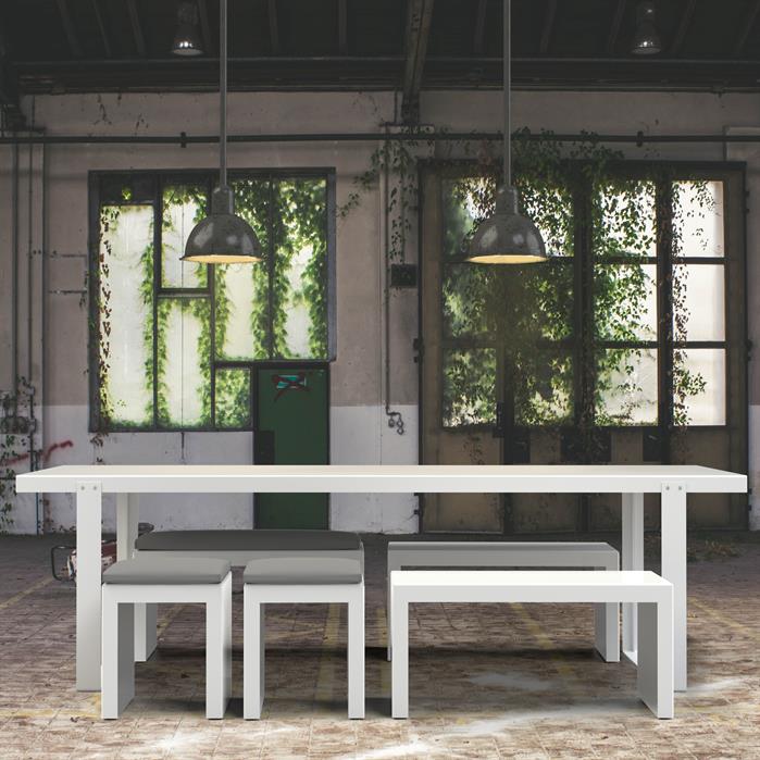 Placa Dining 3000 x 1000 x 760mm Aluminium RAL 9016 (TP300)