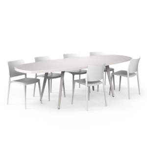 Rollo XL 2600 x 1000 x 750mm polyester tabletop + coated legs (ROLXL)