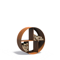Woodstorage ø1000 x 400mm CorTen 3mm (BHSR1)