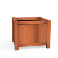 York 1000x1000x800mm corten 2 mm (CY1)