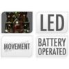 Kerstdorp - Treinstation - met verlichting en beweging - op batterijen