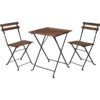 Bistroset 3-delig - hout en metaal