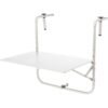 Balkontafel 60x43cm - mat wit