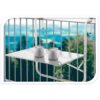 Balkontafel 60x43cm - mat wit