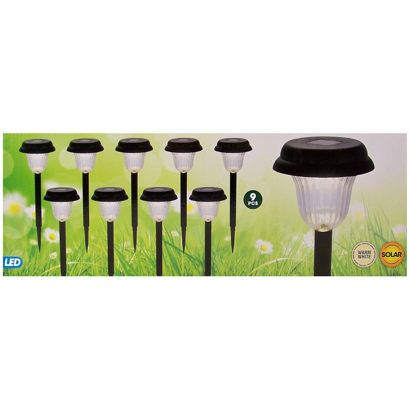 Solar LED Tuinverlichting - Set van 9