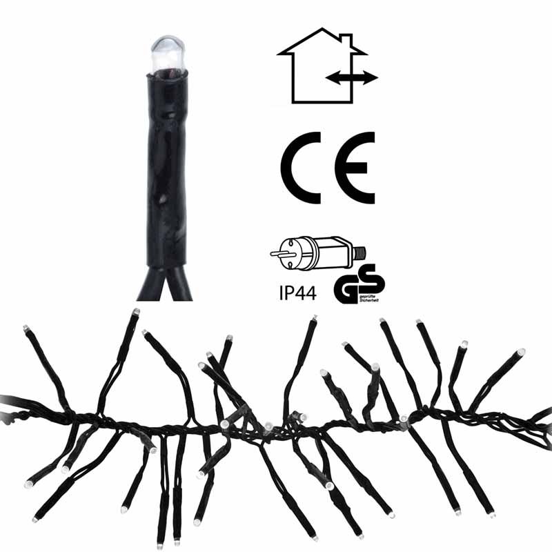 Clusterverlichting 768 LED - 4.5 meter - wit - flash-knipperend