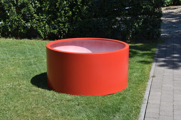 Sydney diameter 800mm x hoogte 600mm Aluminium Rood