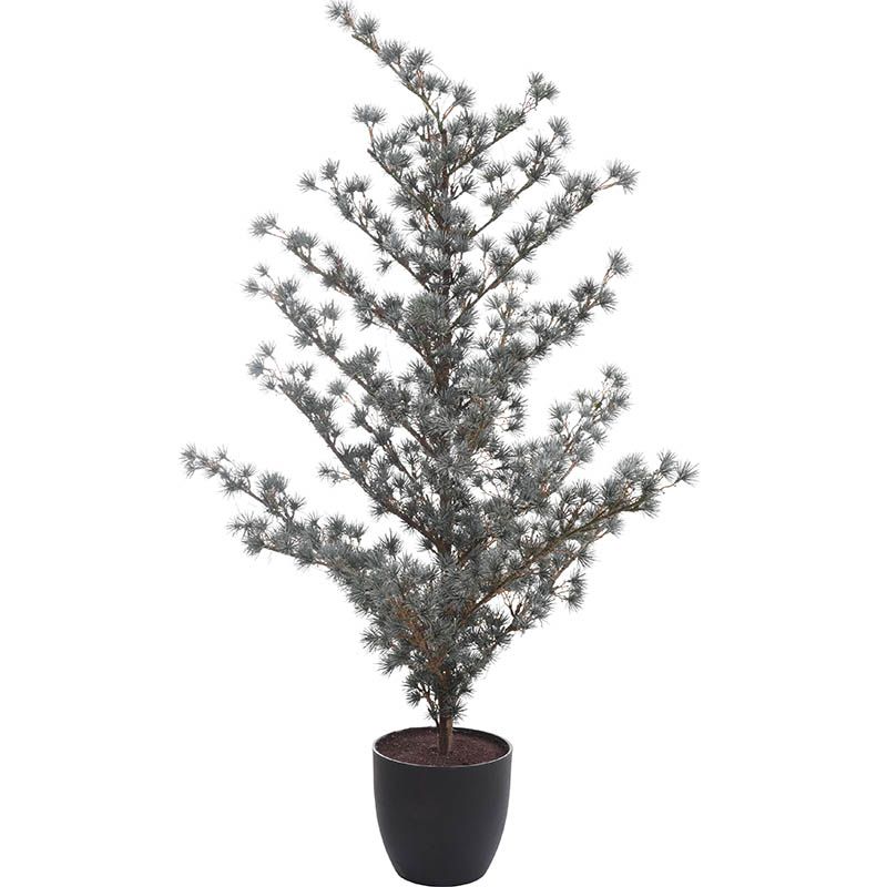 Kerstboom 125cm - met verlichting - in pot